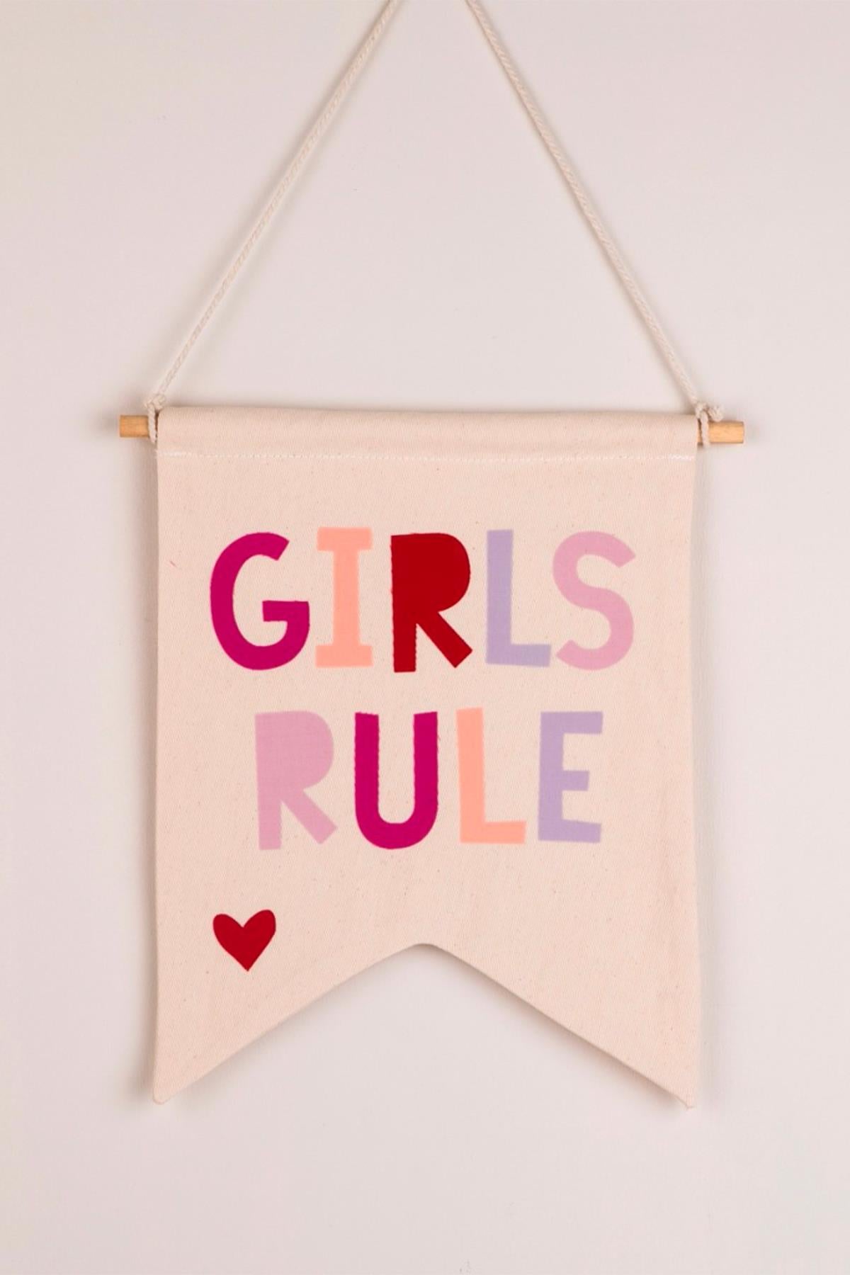 FIGG / GIRLS RULE BAYRAK ÇokRenkli