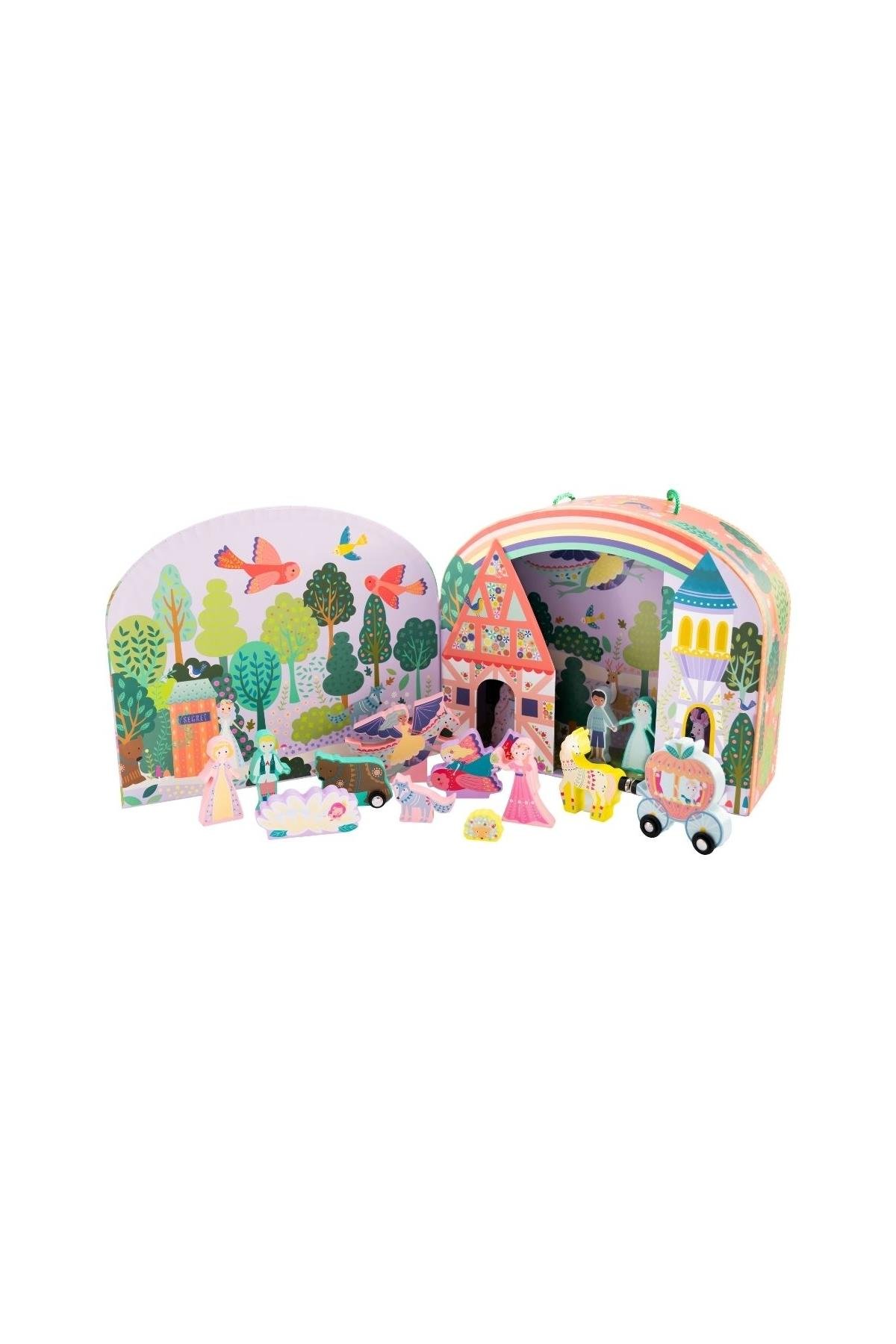 FLOSS & ROCK Ahşap Figürlü Oyun Kutuları / Fairy Tale Çok Renkli