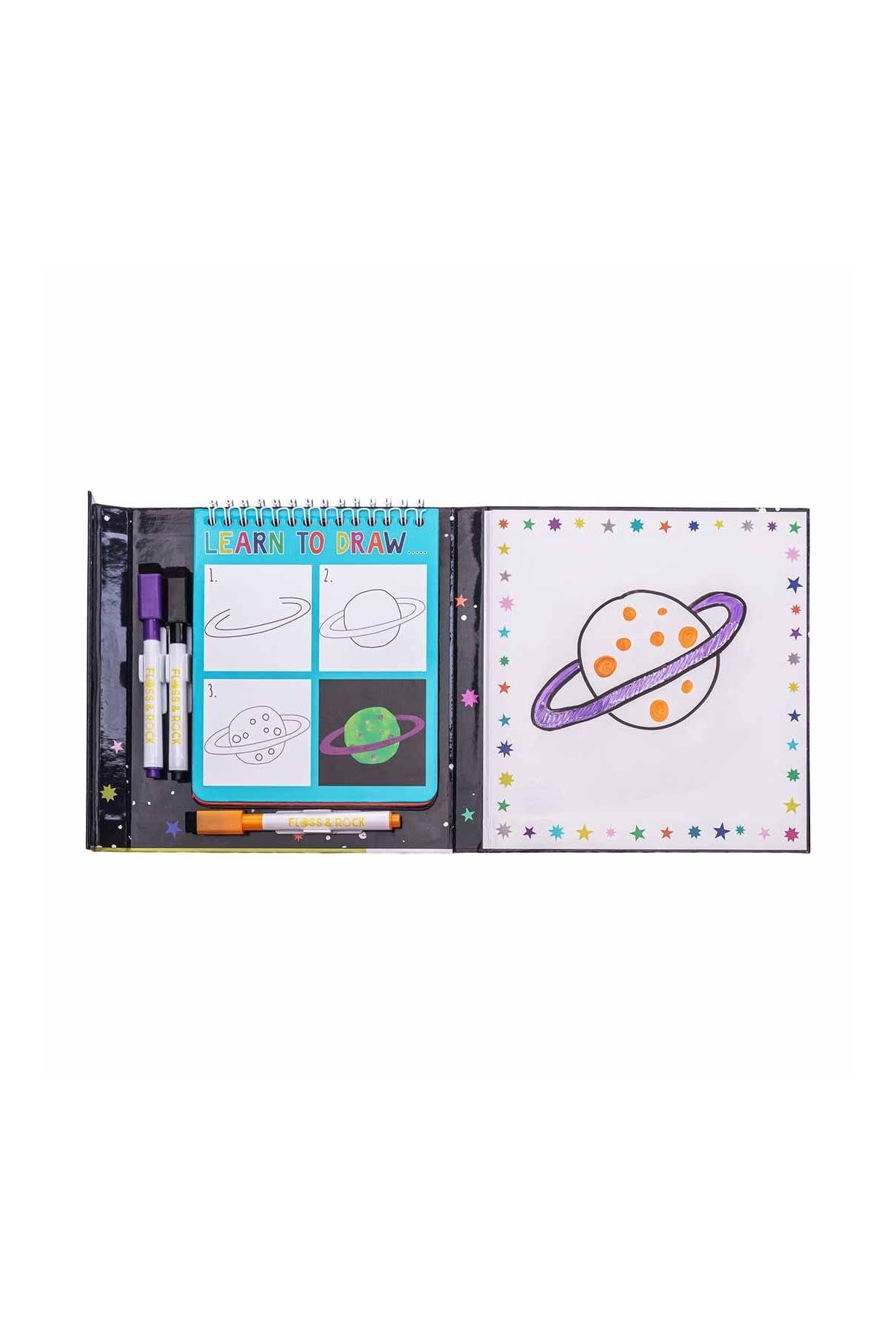 FLOSS & ROCK Resim Yapmayı Öğreniyorum Seti / Space * YENİ* Çok Renkli