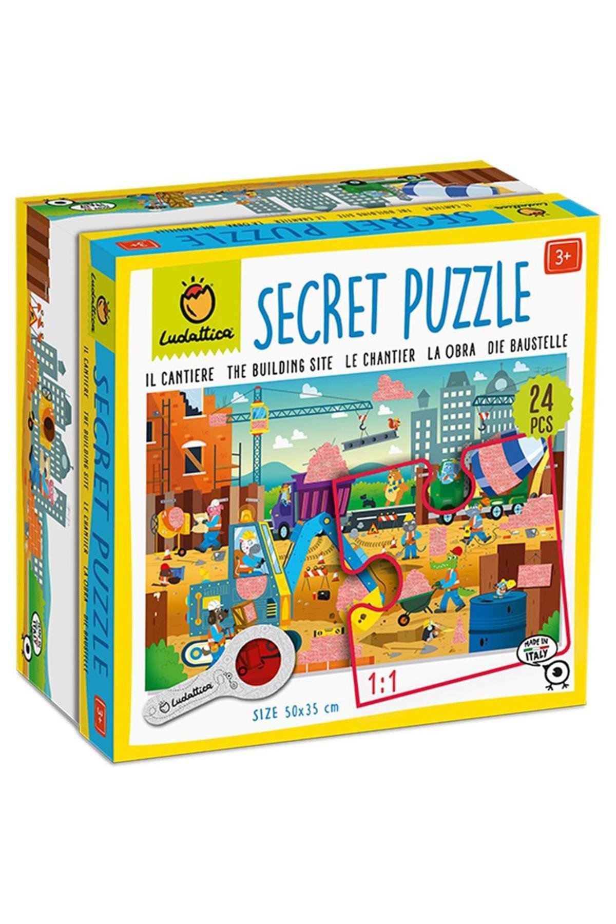Gizemli Puzzle - İnşaat Alanı - SECRET PUZZLE Çok Renkli