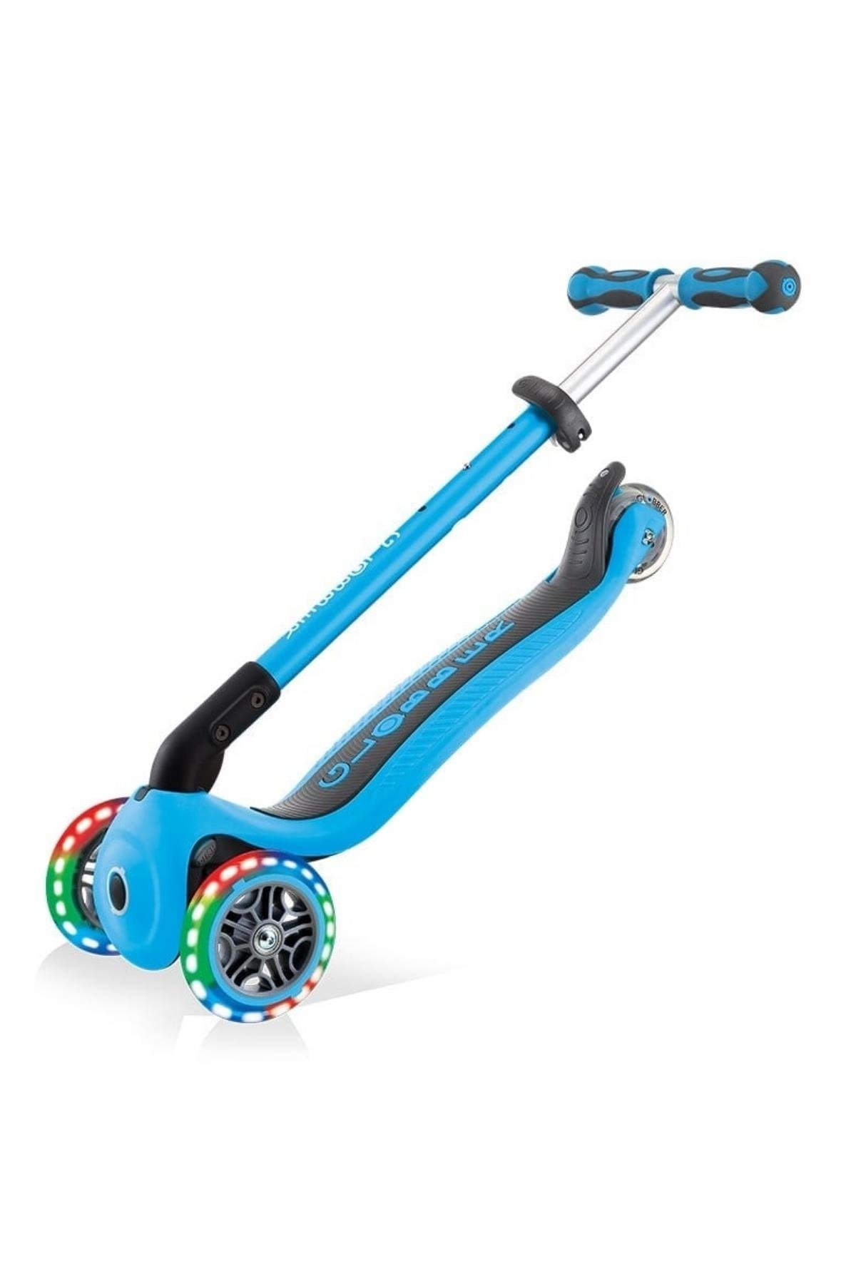 Globber Go Up Deluxe Işıklı Scooter Mavi