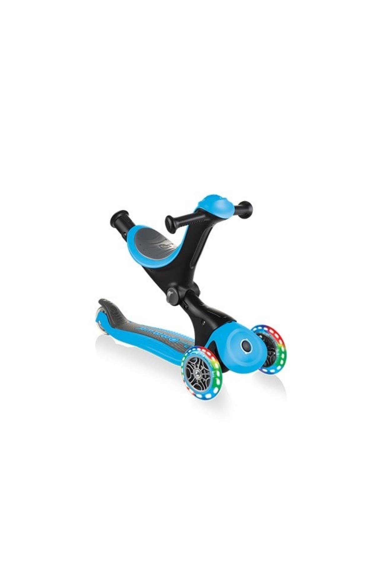 Globber Go Up Deluxe Işıklı Scooter Mavi
