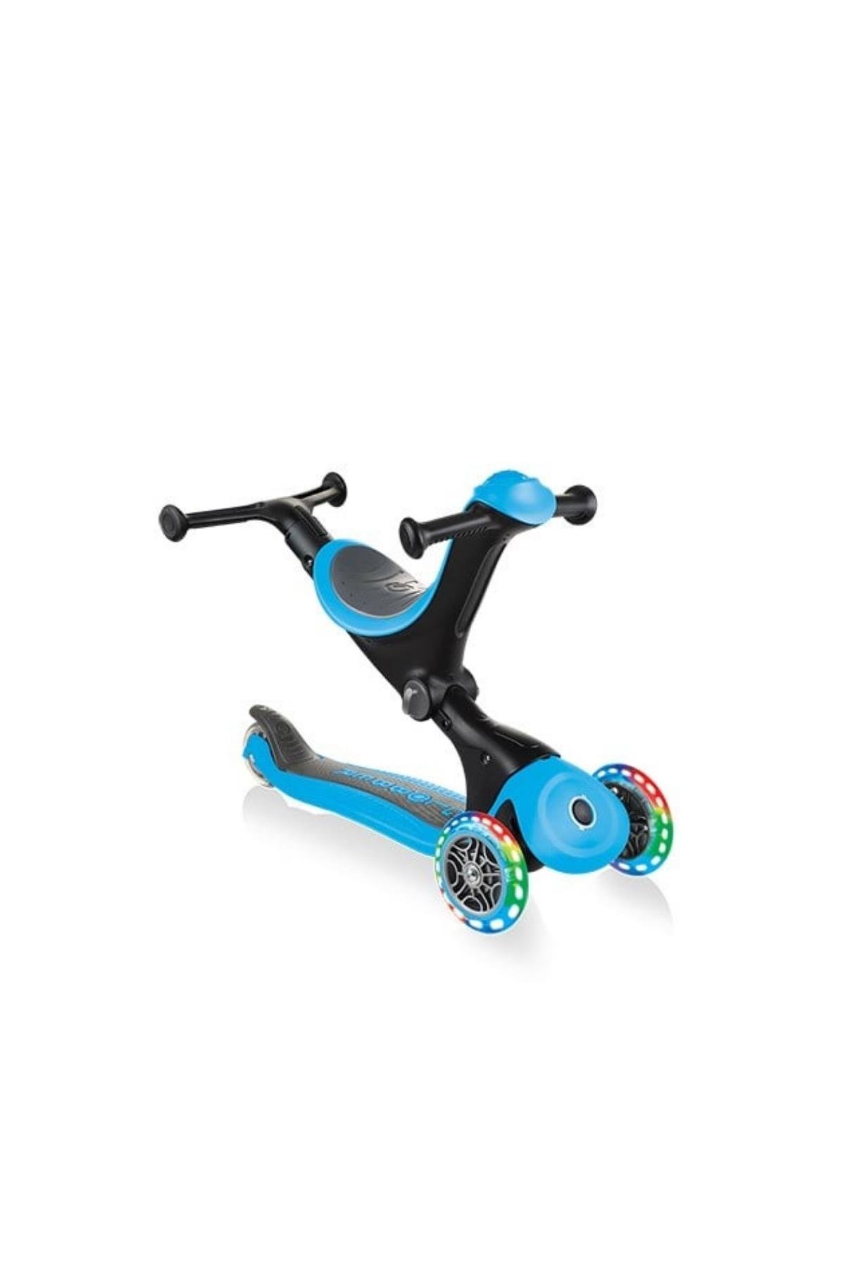 Globber Go Up Deluxe Işıklı Scooter Mavi