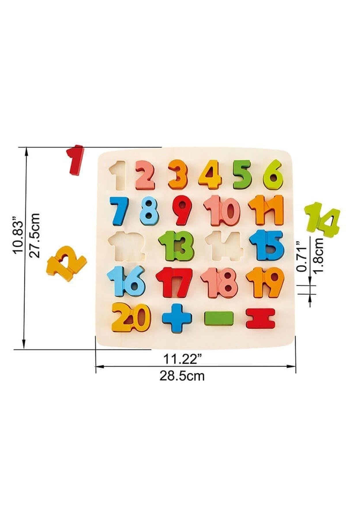 Hape Chunky Puzzle Matematik Yapbozu Çok Renkli