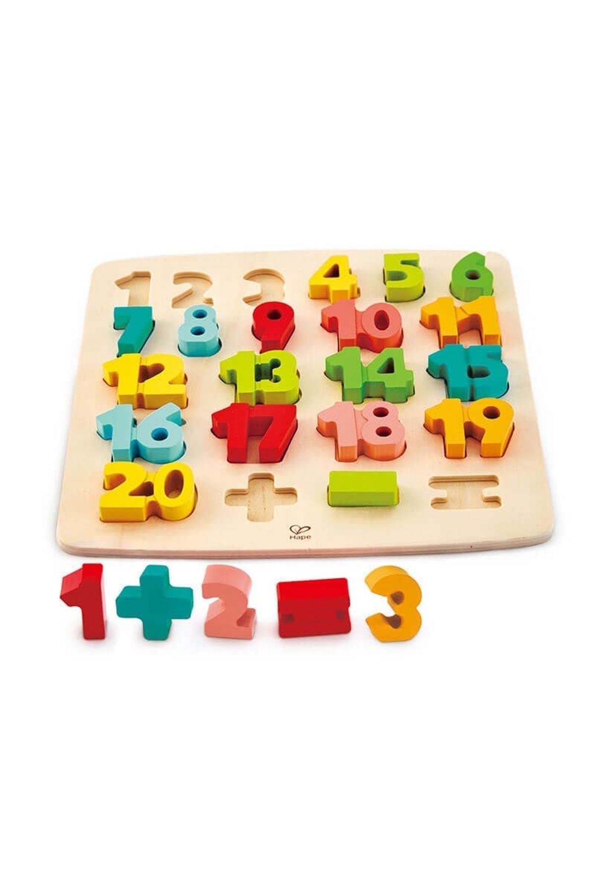 Hape Chunky Puzzle Matematik Yapbozu Çok Renkli
