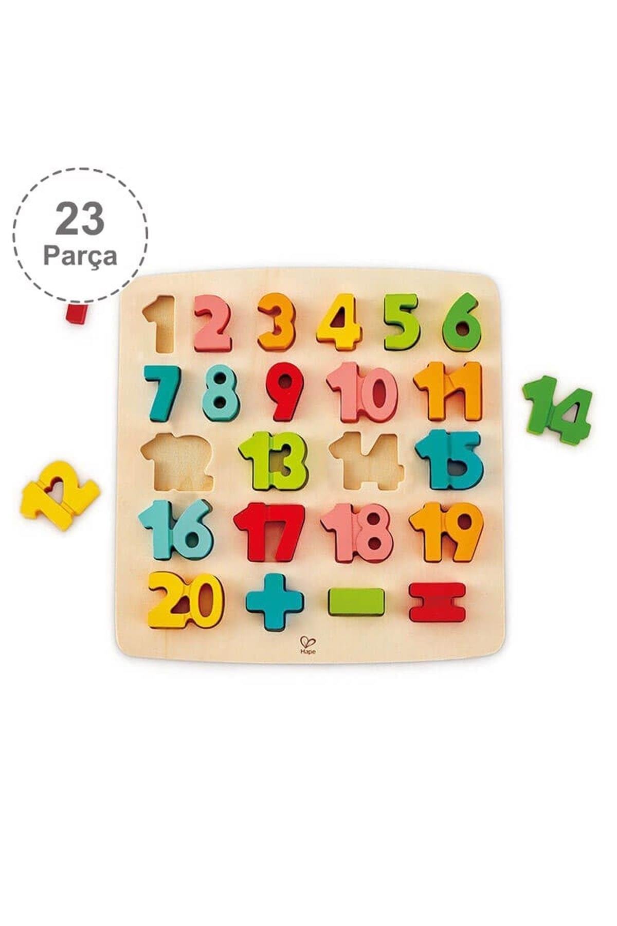 Hape Chunky Puzzle Matematik Yapbozu Çok Renkli