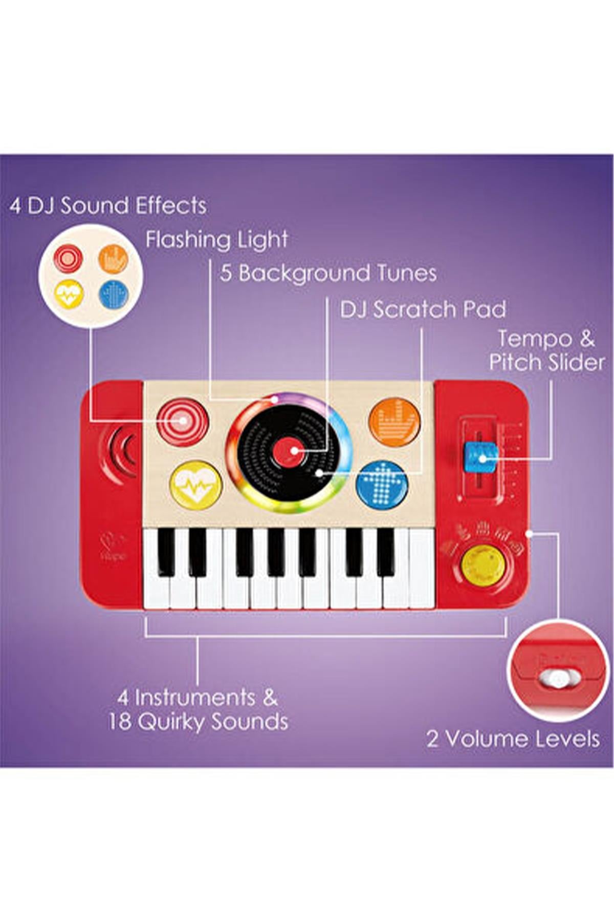 Hape DJ Mix & Spin Studio Oyuncak Müzik Aleti Çok Renkli