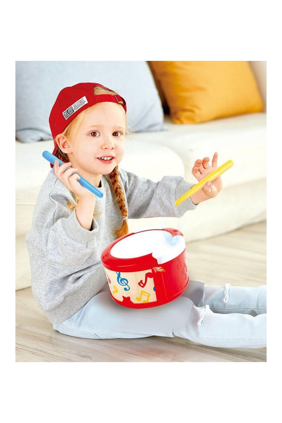 Hape Eğitici Işıklı Oyuncak Davul Çok Renkli