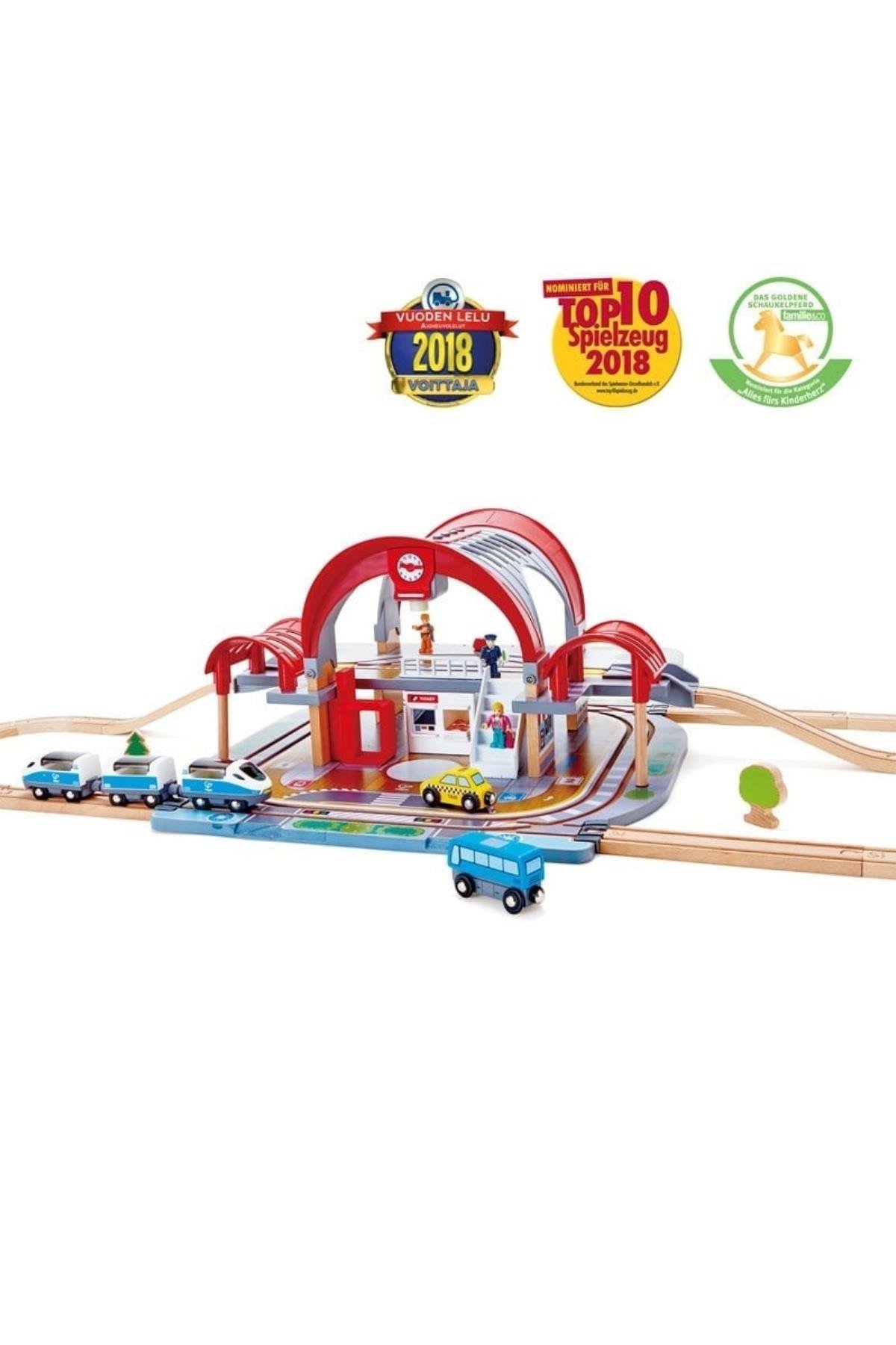 Hape Grand City Oyuncak Tren İstasyonu Çok Renkli