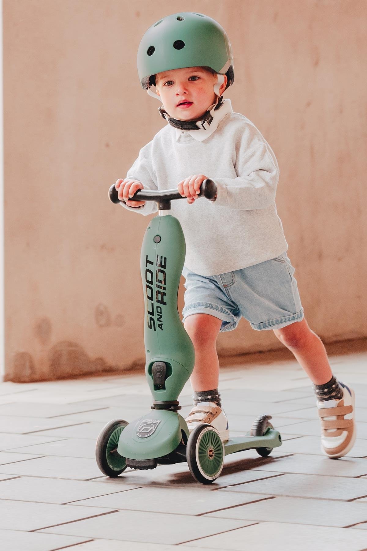 Highway Kick Oturaklı Scooter Yeşil