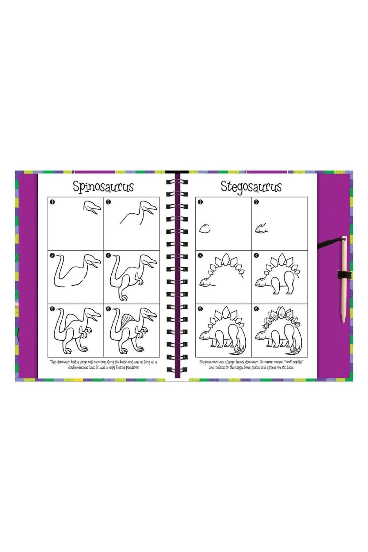 Imagine That /Scratch And Draw - Dinosaurs Çok Renkli