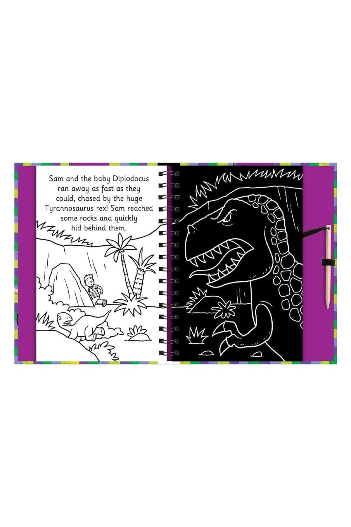 Imagine That /Scratch And Draw - Dinosaurs Çok Renkli