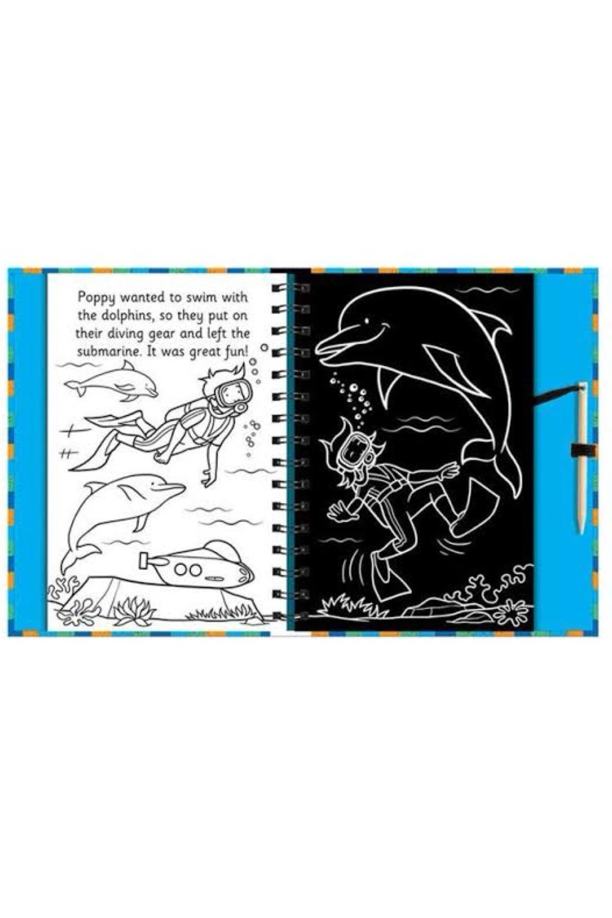 Imagine That /Scratch And Draw - Ocean Animals Çok Renkli