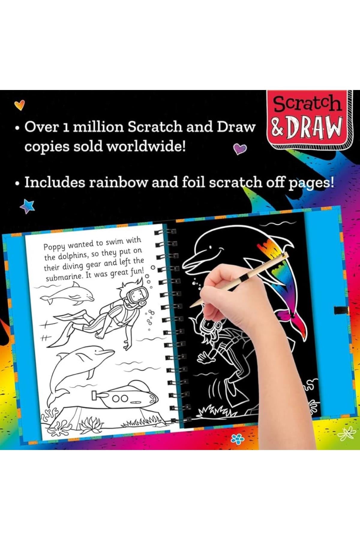 Imagine That /Scratch And Draw - Ocean Animals Çok Renkli