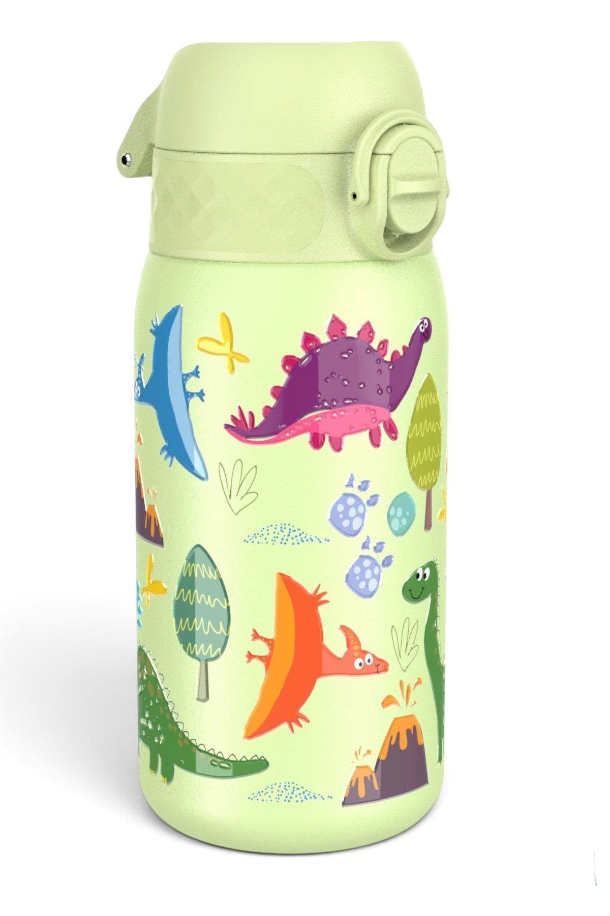 ION8 - Paslanmaz Çelik Çocuk Suluk - Dinozorlar - 400 ml - Sızdırmaz Çok Renkli