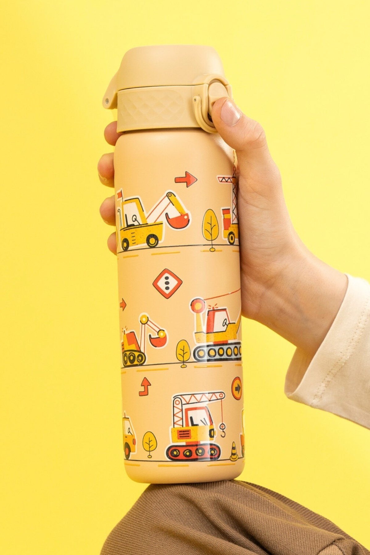ION8 - Paslanmaz Çelik İnce Suluk - İş Makineleri - 600 ml Çok Renkli