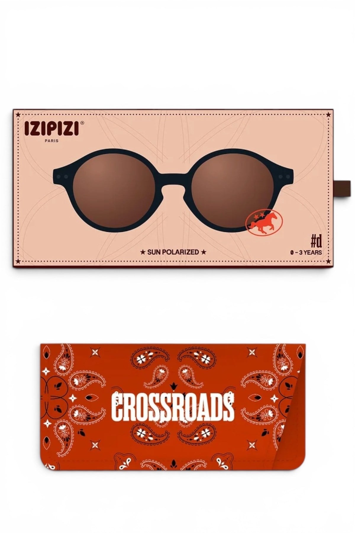 İzipizi - Sun Baby D 0-3 Yaş Black Road - Siyah Bebek Güneş Gözlüğü BLACK
