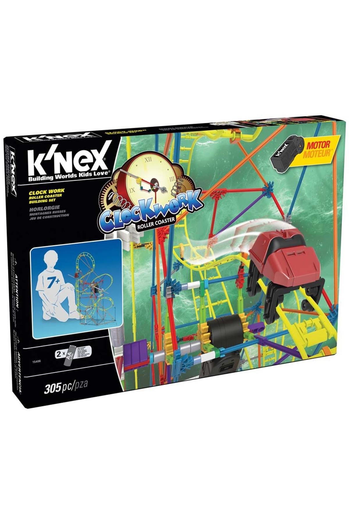 K'NEX Clock Work Roller Coaster Set ( Motorlu ) Çok Renkli