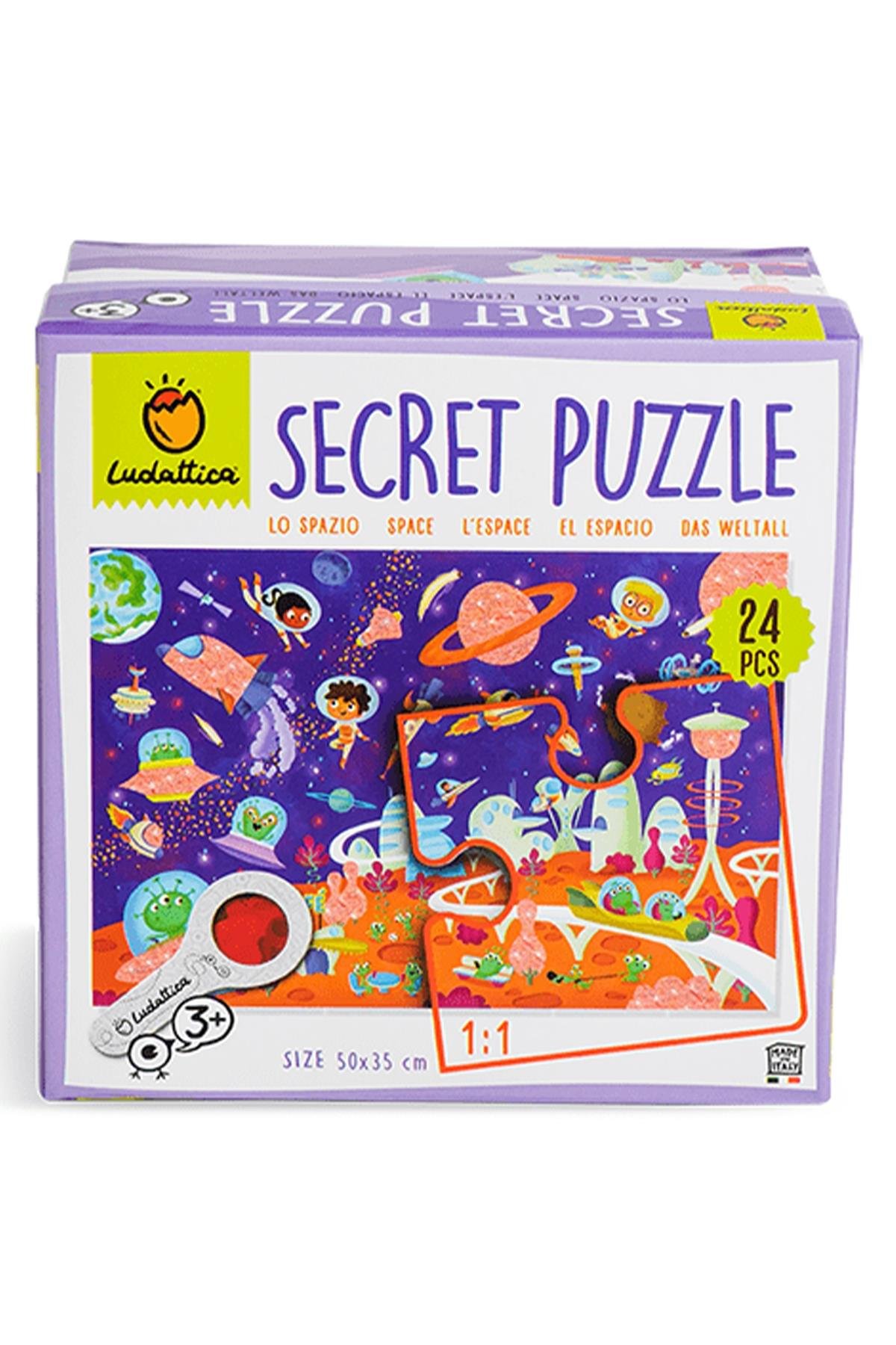 La Spazio - Space - Secret Puzzle Çok Renkli