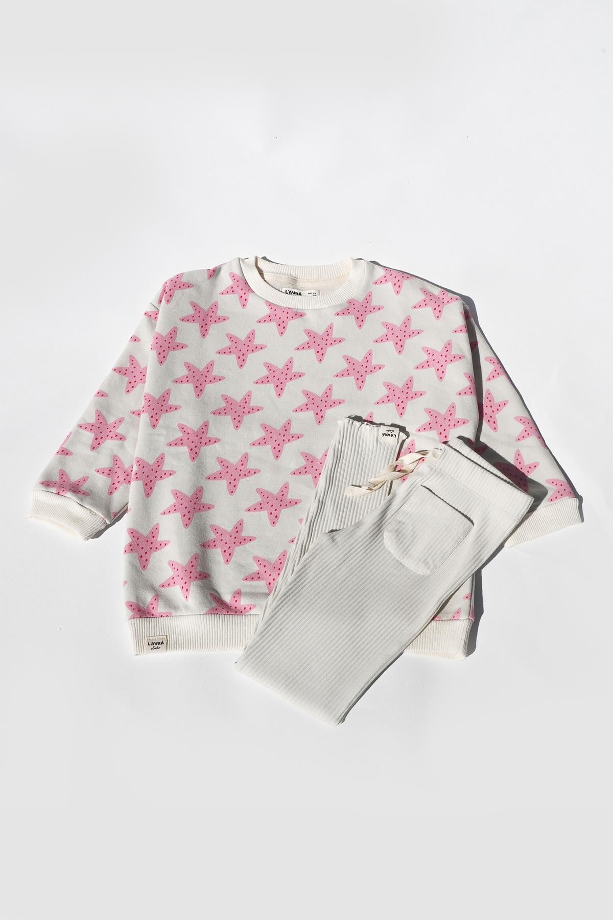 Lavra Studio / MAGGIE SWEATSHIRT EkruPembe
