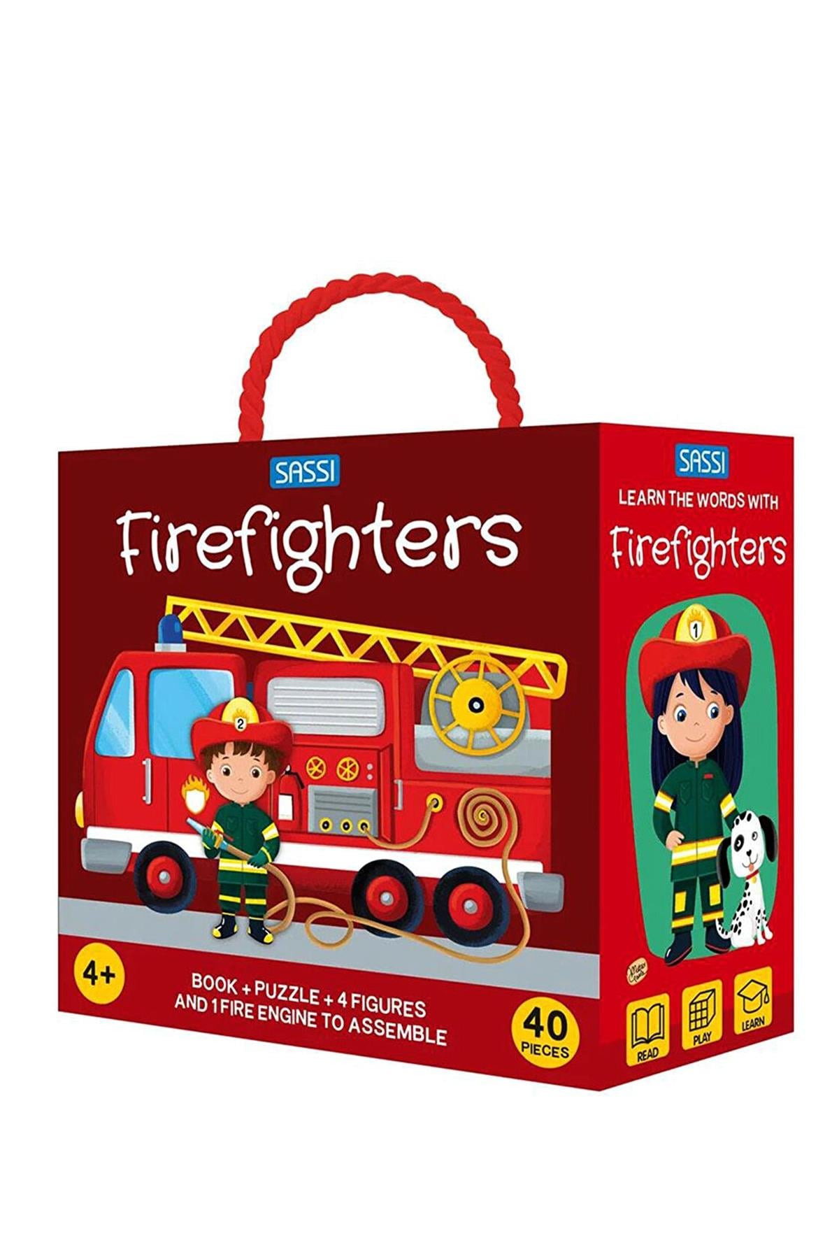 Learn The Words With Firefighters Çok Renkli