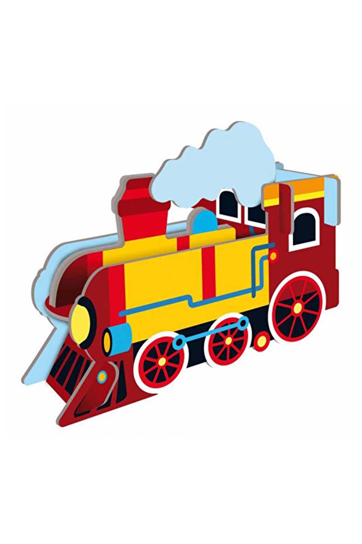 Learn The Words With Trains Çok Renkli