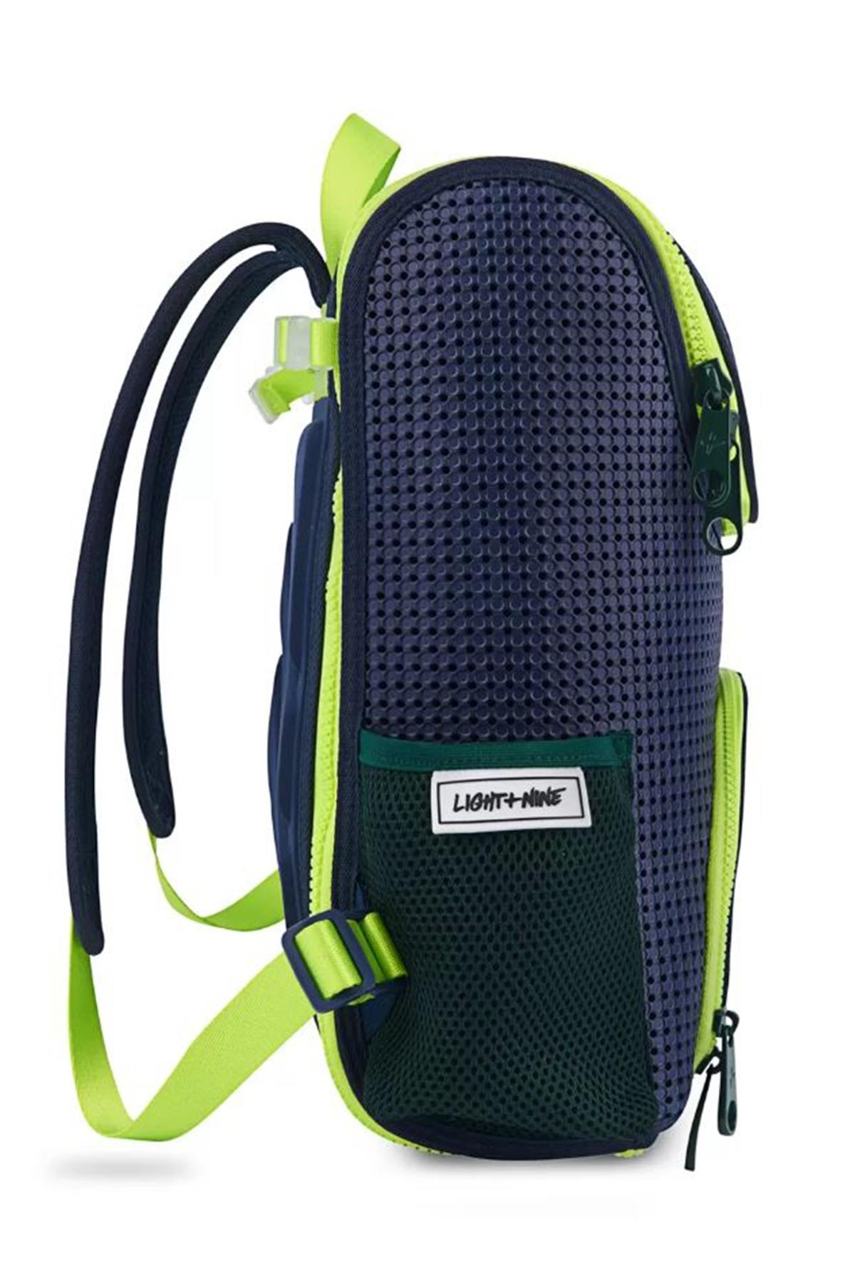 LIGHT PLUS NINE Student Sırt Çantası  / Surf Lime Çok Renkli