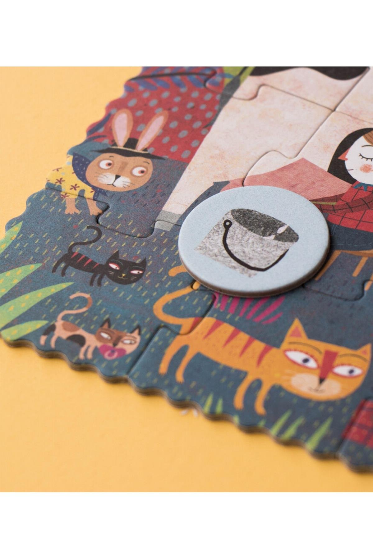 LONDJI  Lonji Pocket Puzzle -My Little Farm Çok Renkli