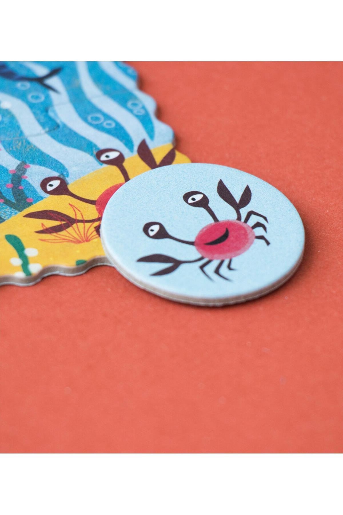 LONDJI Lonji Pocket Puzzle - My Little Ocean Çok Renkli