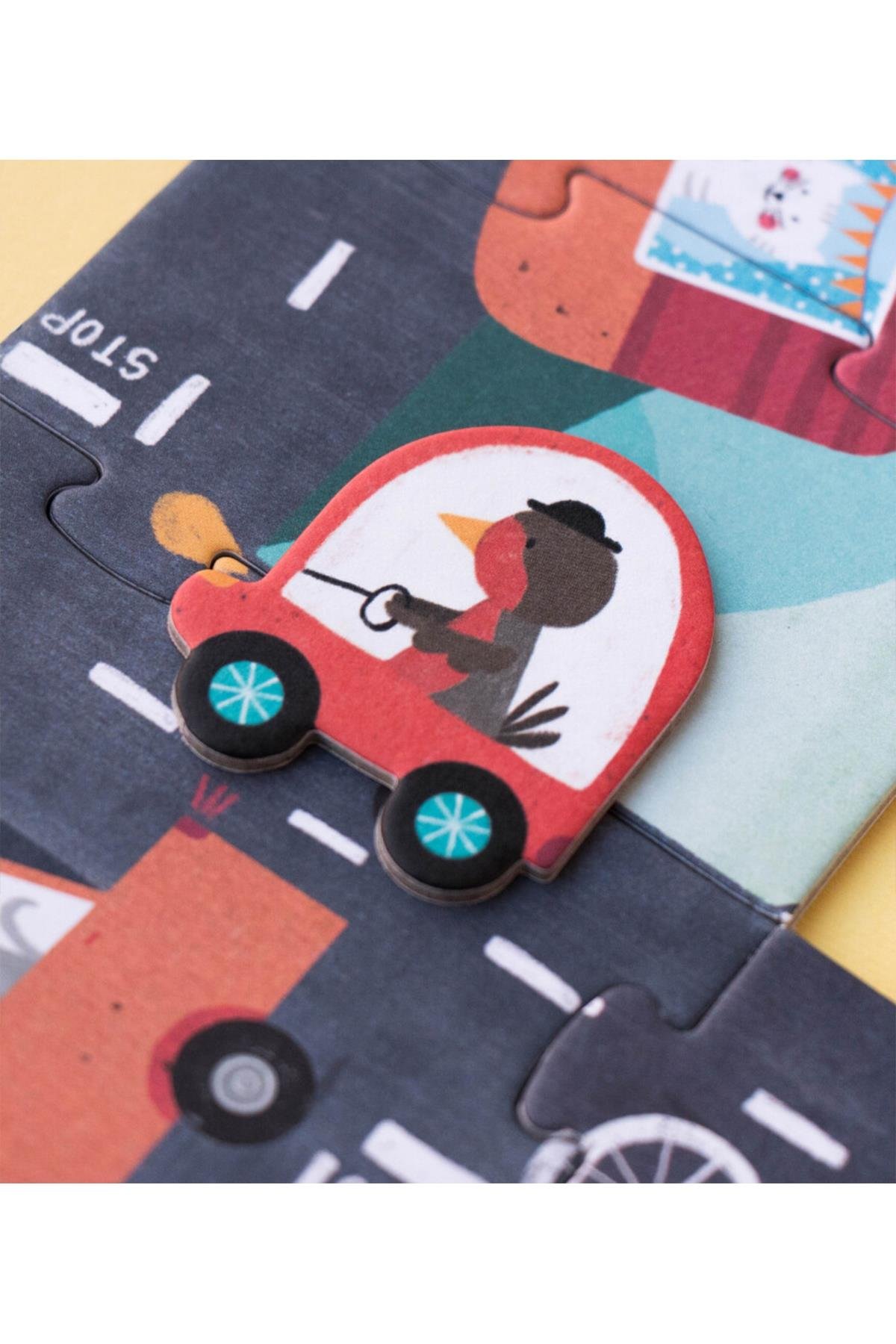 LONDJI Lonji Puzzle - Beep! Beep! Çok Renkli