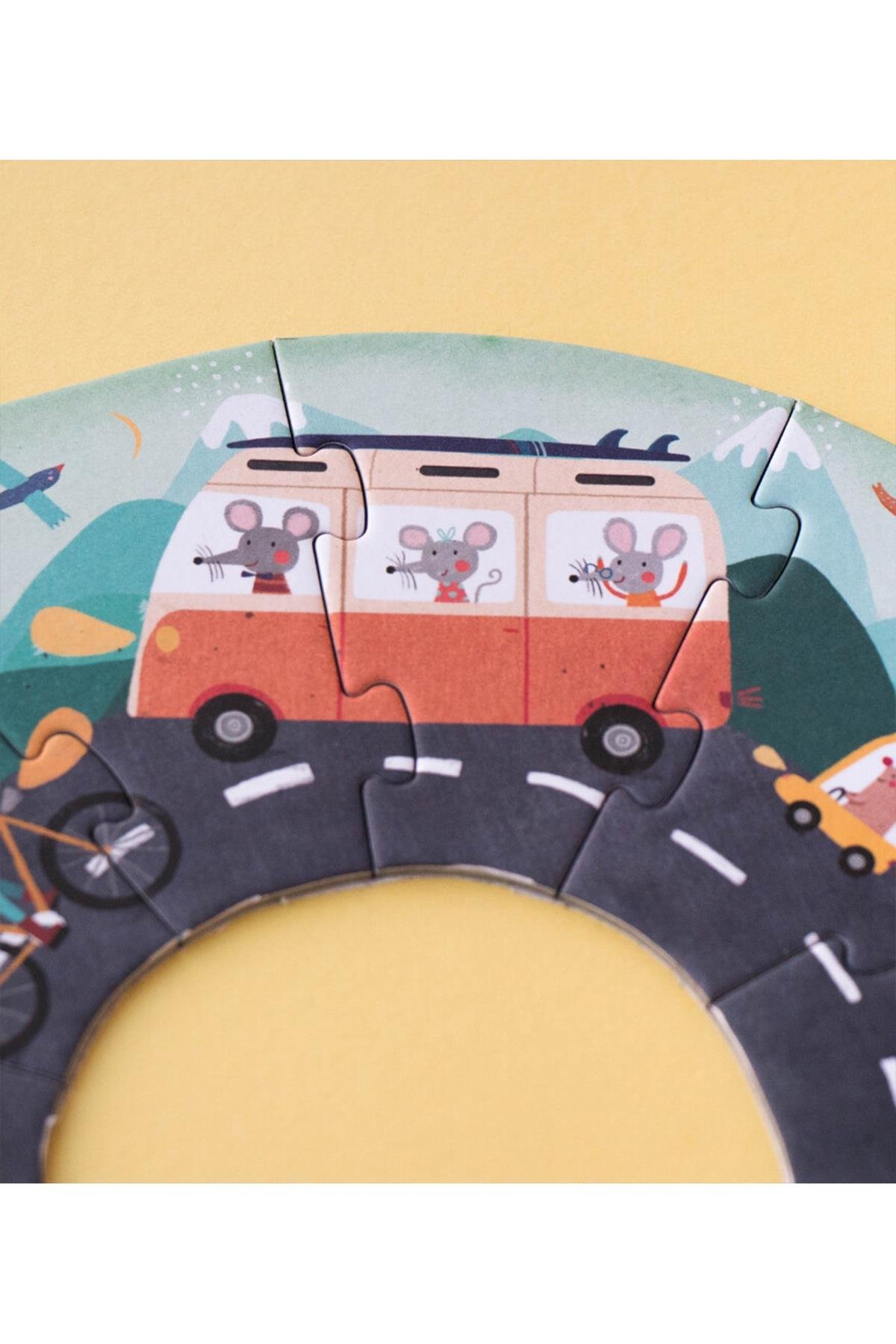 LONDJI Lonji Puzzle - Beep! Beep! Çok Renkli