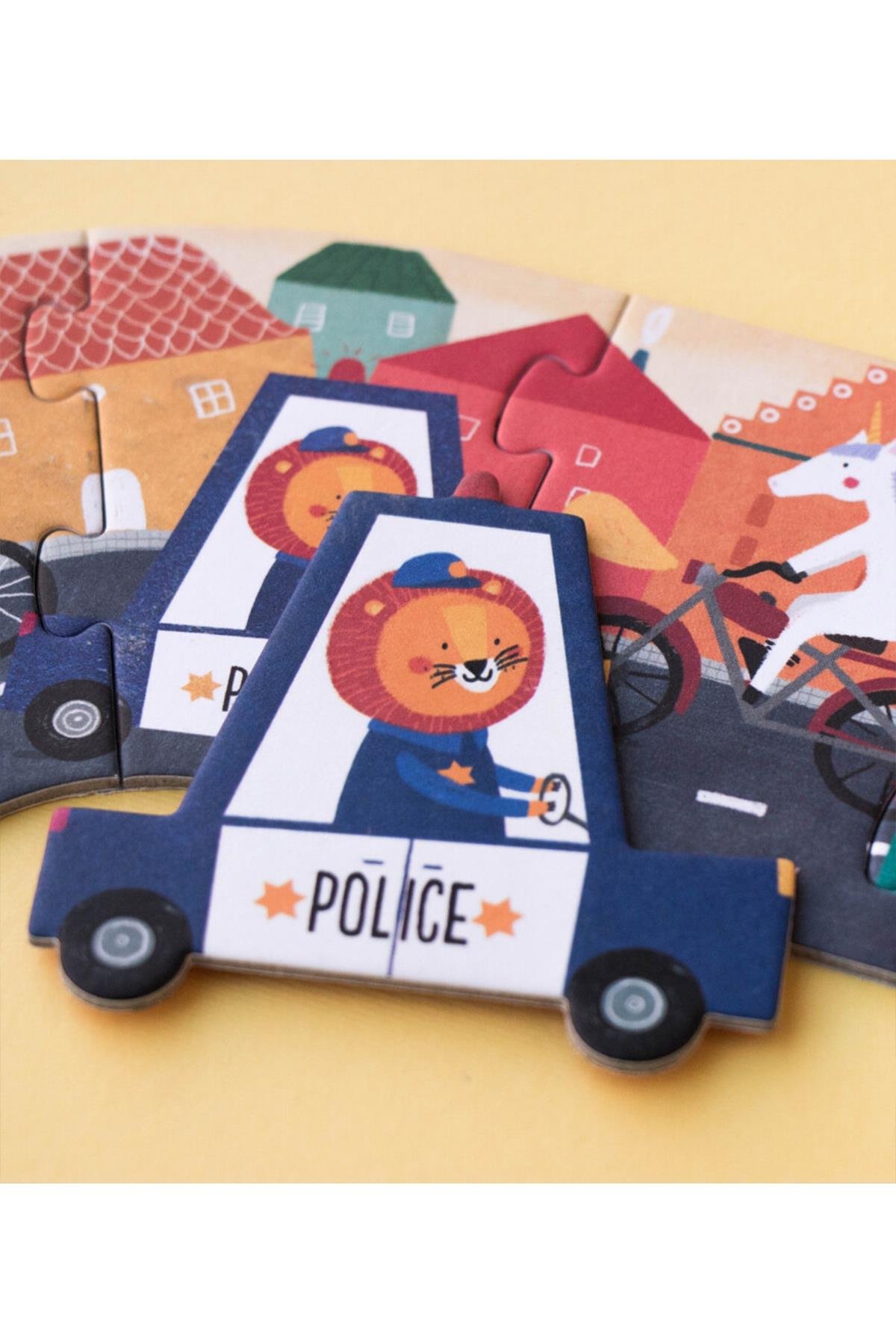 LONDJI Lonji Puzzle - Beep! Beep! Çok Renkli