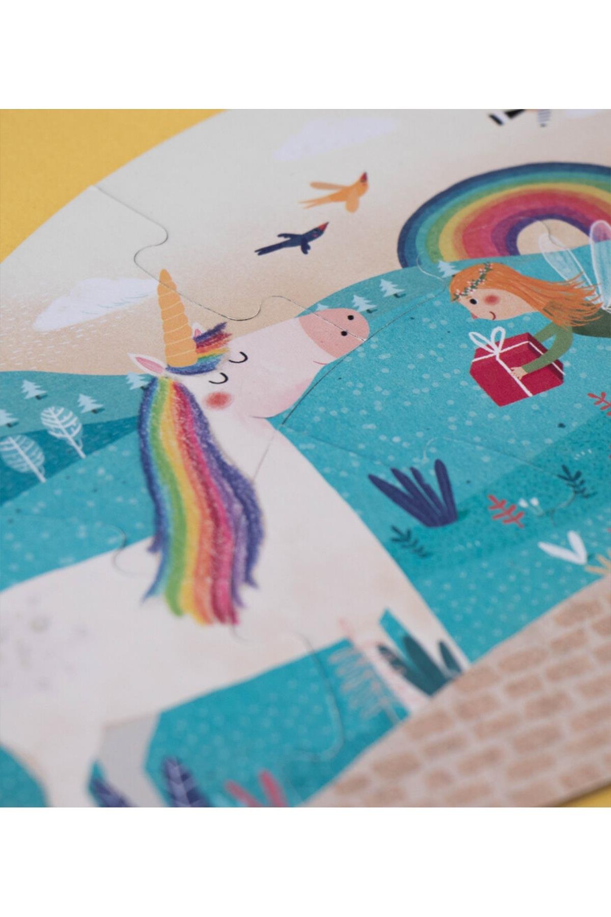 LONDJI  Lonji Puzzle -Happy Birthday Unicorn! Çok Renkli