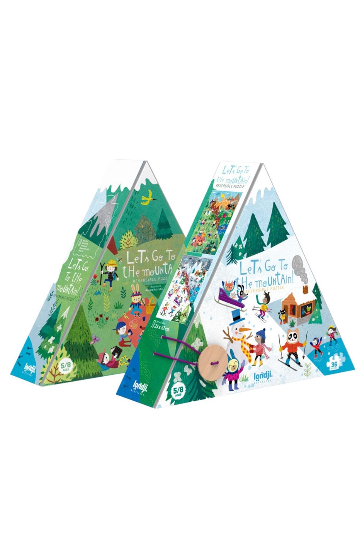 LONDJI  Lonji Puzzle - Let's go to the mountain Çok Renkli
