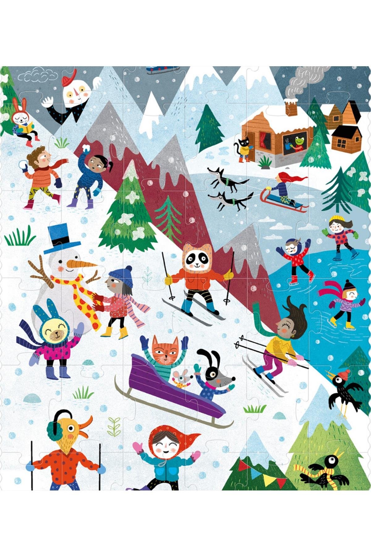 LONDJI  Lonji Puzzle - Let's go to the mountain Çok Renkli
