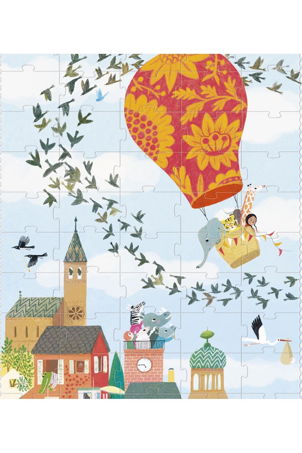 LONDJI  Lonji Puzzle -Look Up Çok Renkli