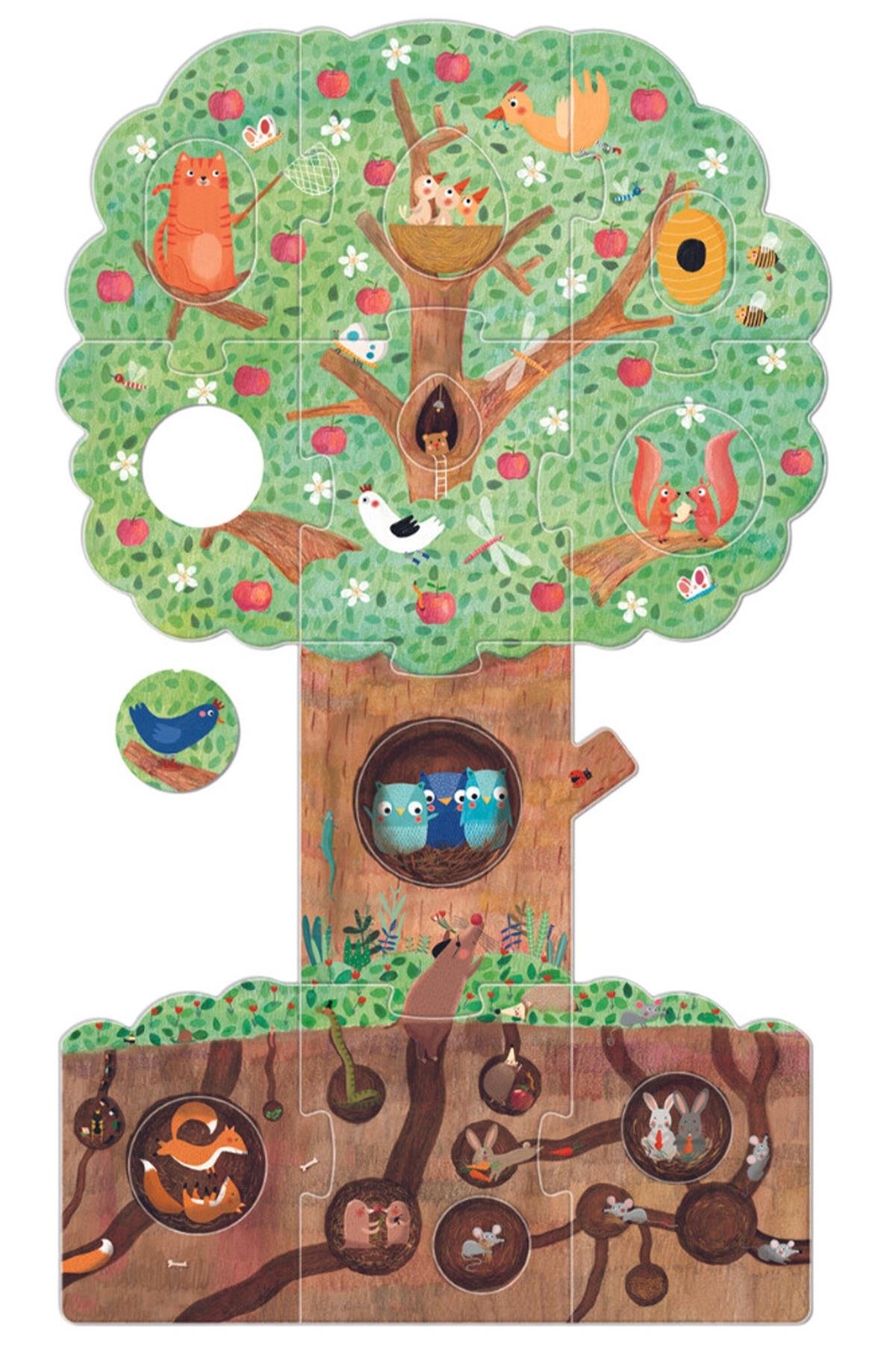LONDJI Lonji Puzzle - Mon Petit Pommier Çok Renkli