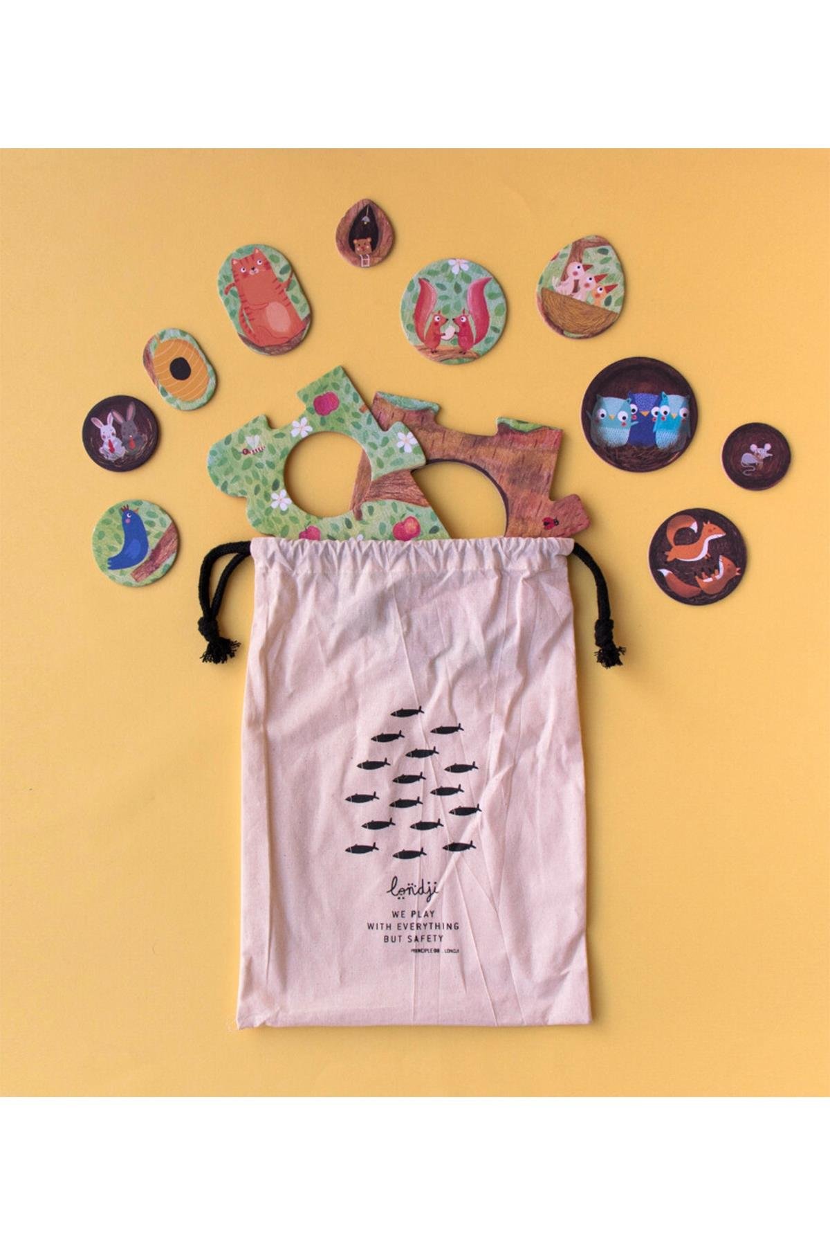 LONDJI Lonji Puzzle - Mon Petit Pommier Çok Renkli