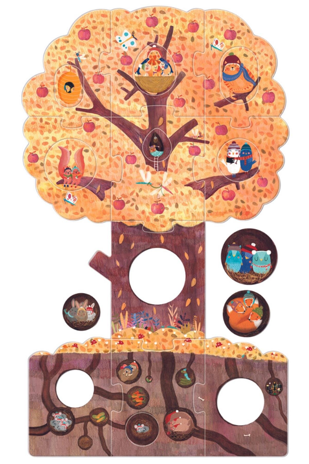 LONDJI Lonji Puzzle - Mon Petit Pommier Çok Renkli