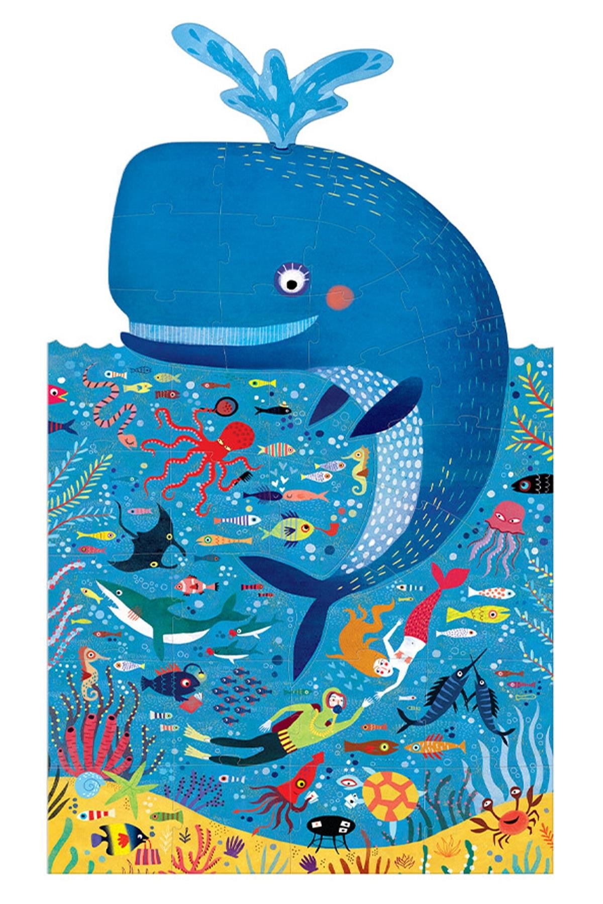 LONDJI Lonji Puzzle - My Big Blue Çok Renkli
