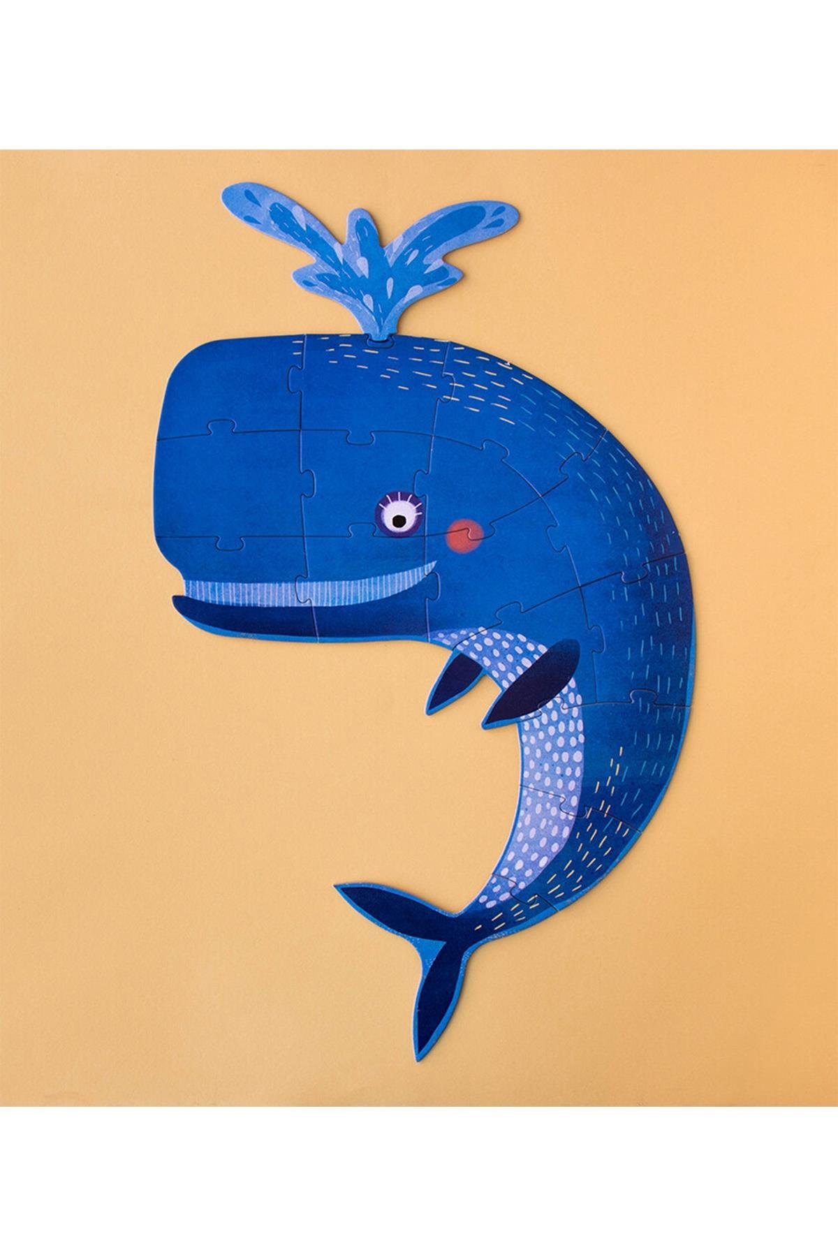 LONDJI Lonji Puzzle - My Big Blue Çok Renkli