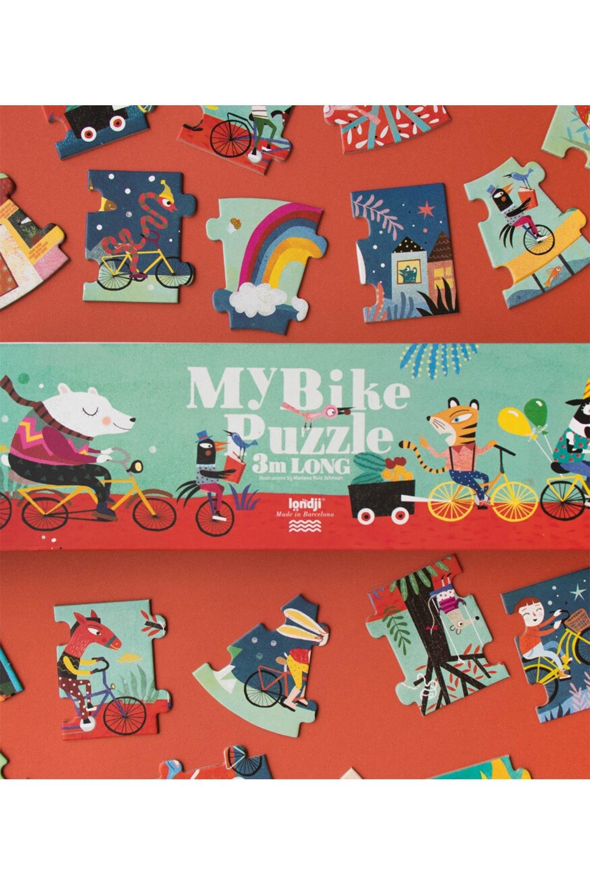 LONDJI Lonji Puzzle - My Bike Çok Renkli