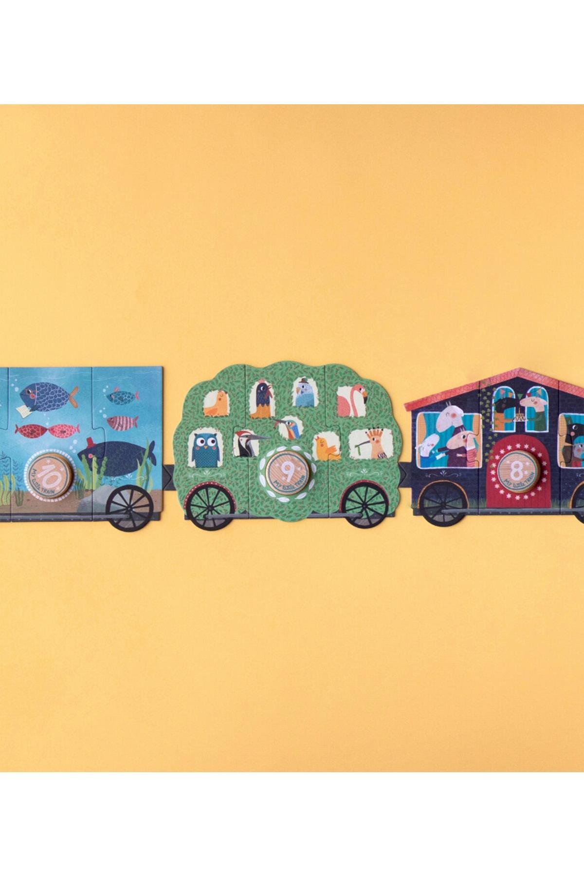 LONDJI  Lonji Puzzle - My little train Çok Renkli