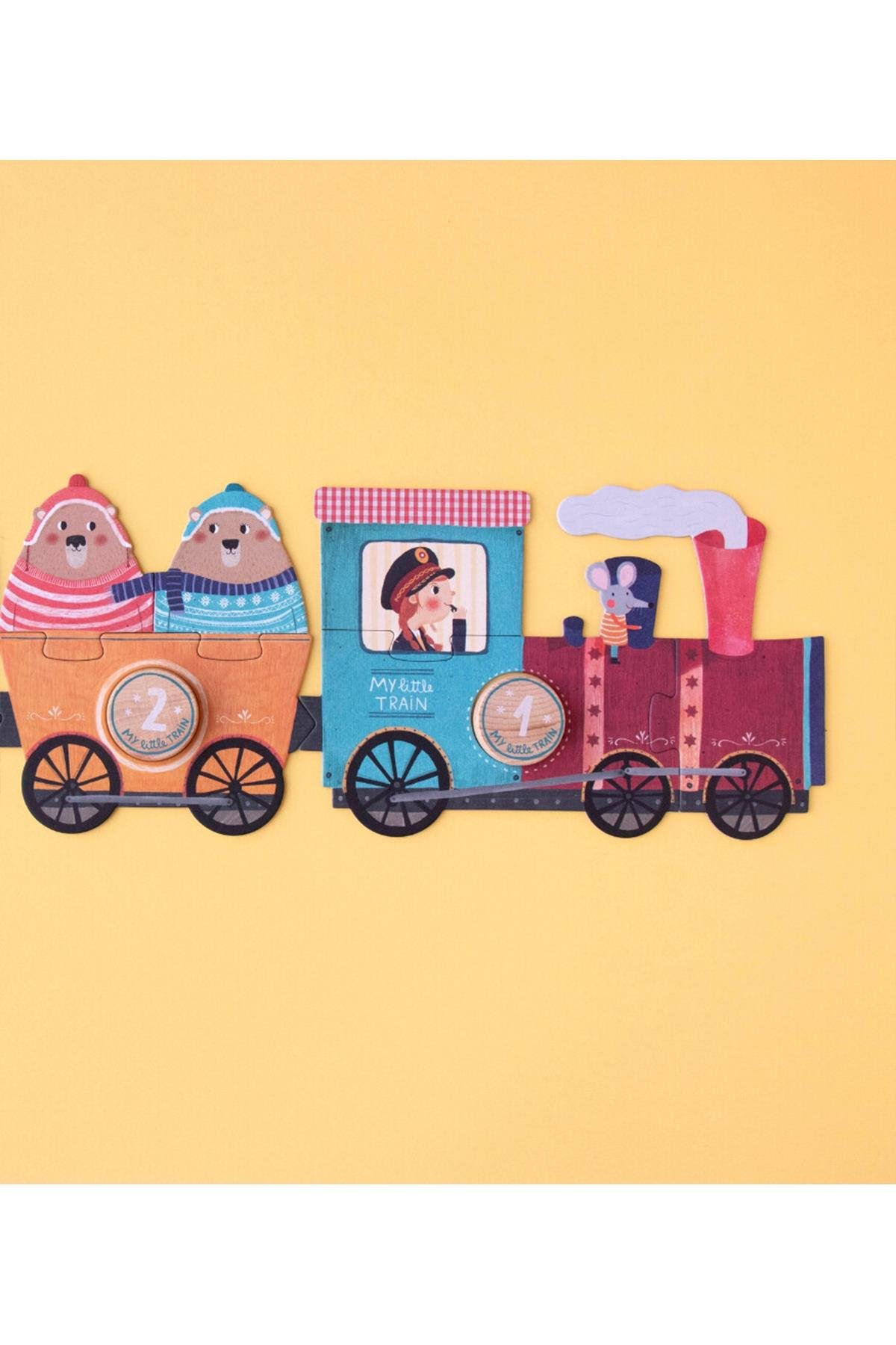 LONDJI  Lonji Puzzle - My little train Çok Renkli