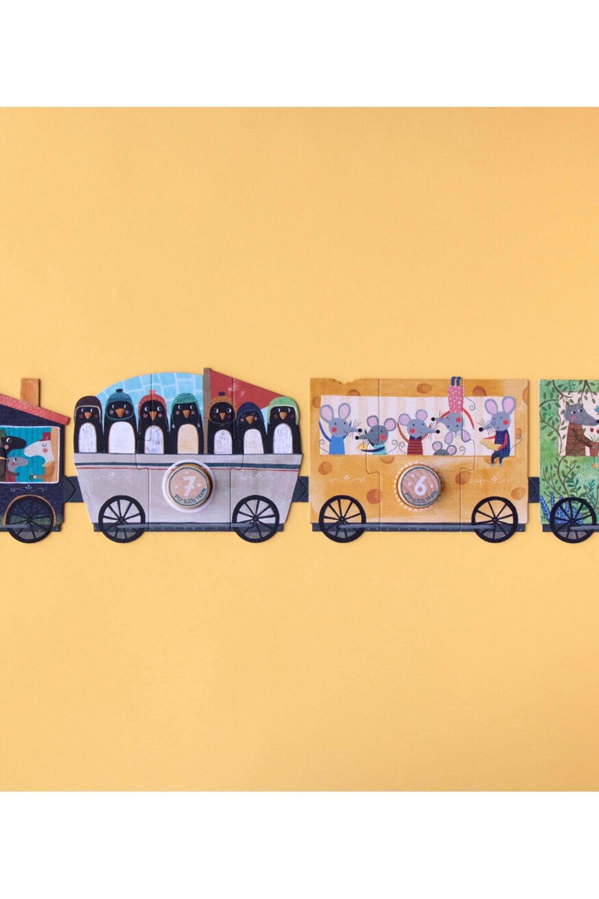 LONDJI  Lonji Puzzle - My little train Çok Renkli