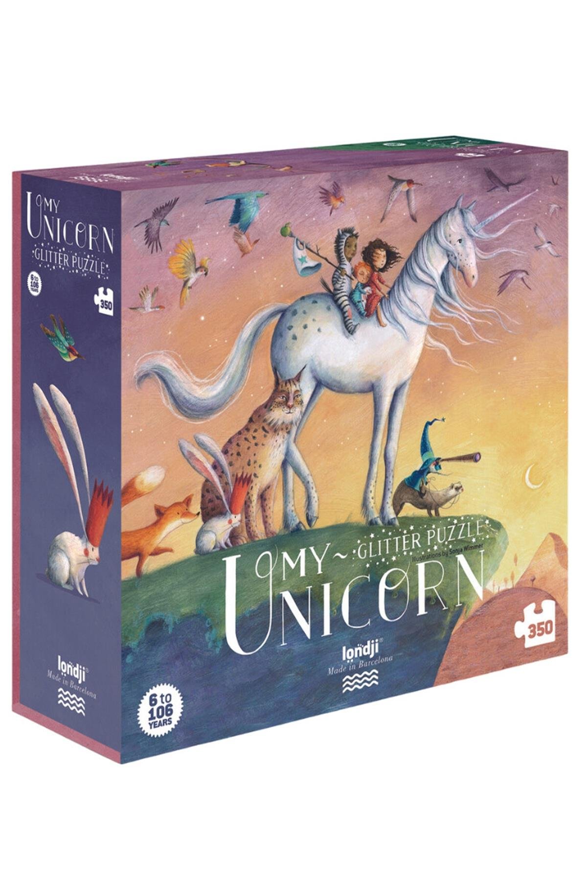LONDJI  Lonji Puzzle - My Unicorn Çok Renkli