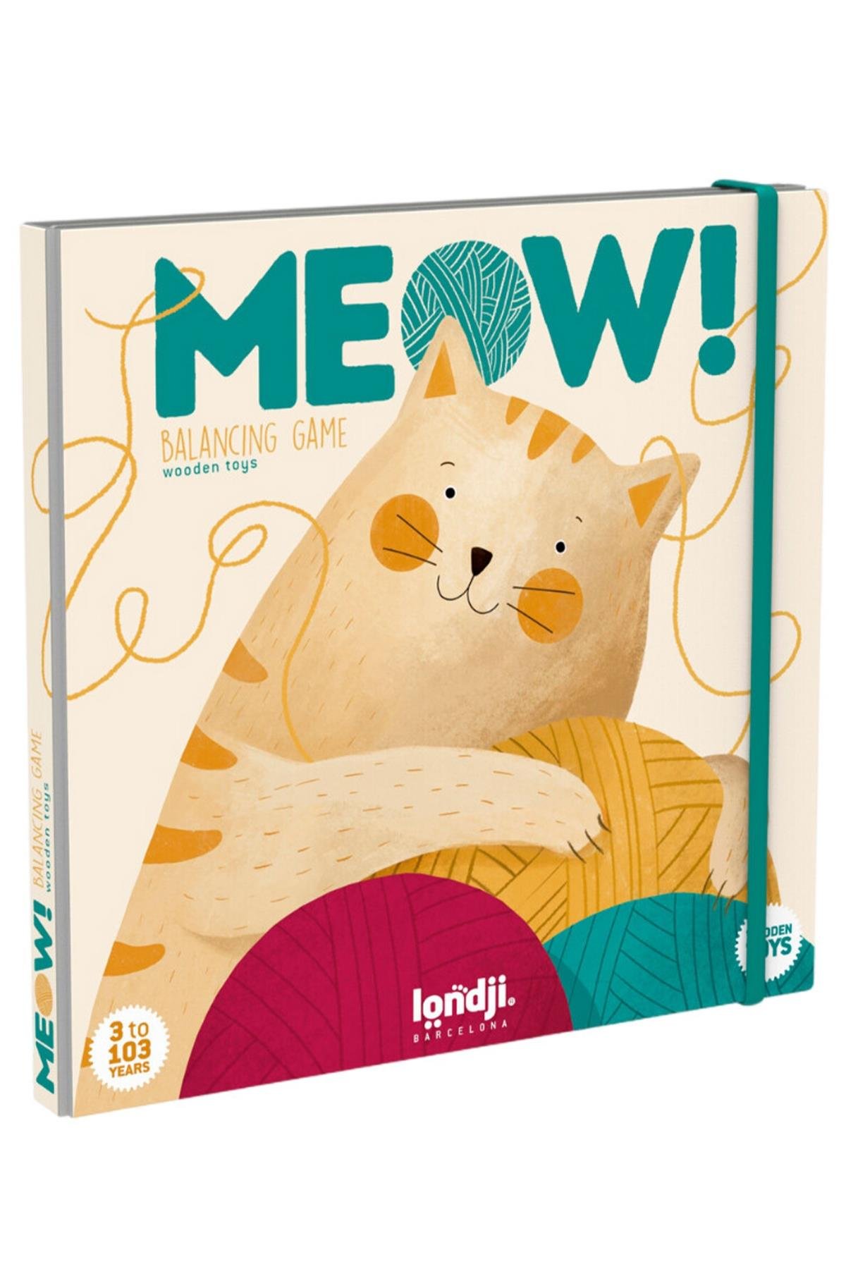 LONDJI Lonji Wooden toy - Meow Çok Renkli