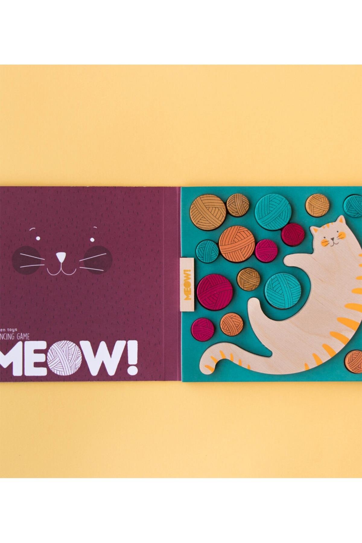 LONDJI Lonji Wooden toy - Meow Çok Renkli