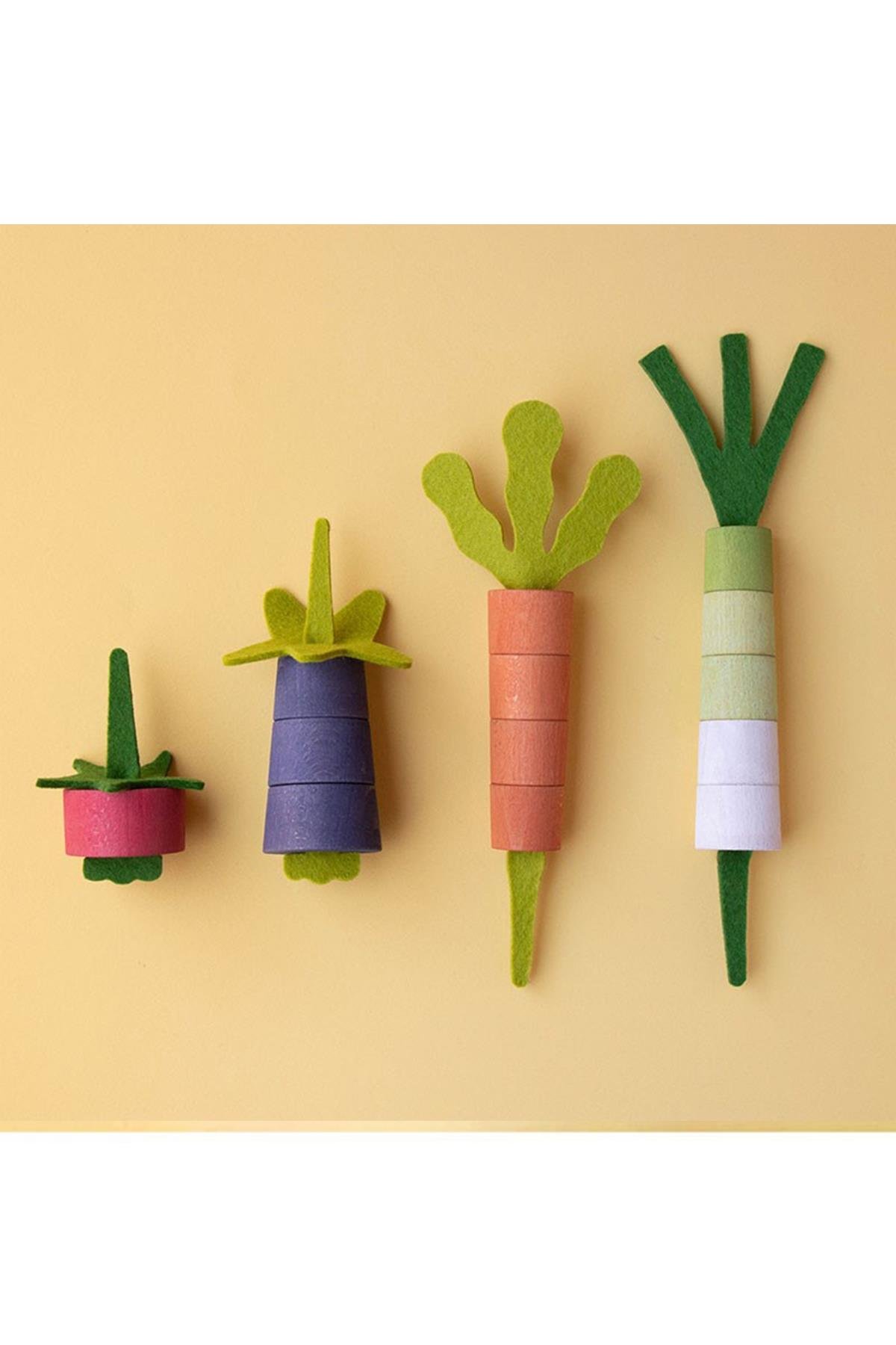 LONDJI Lonji Wooden Toys - Veggies Çok Renkli