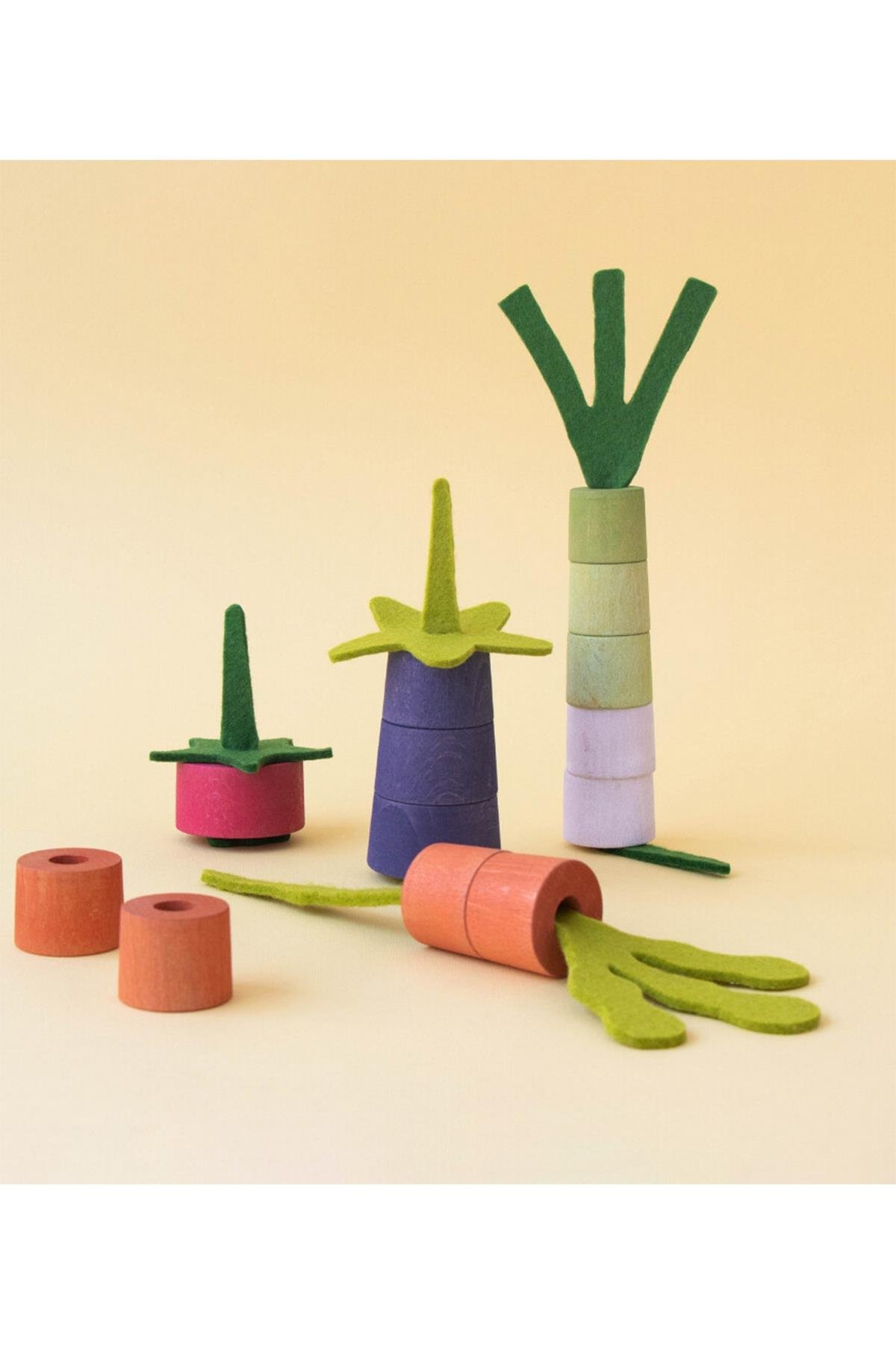 LONDJI Lonji Wooden Toys - Veggies Çok Renkli